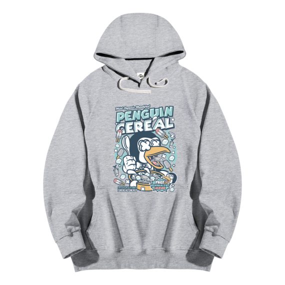 Penguin Cereal Box Grey Hoodie