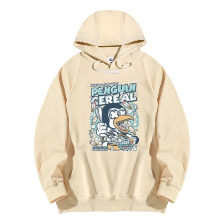 Penguin Cereal Box Beige Hoodie