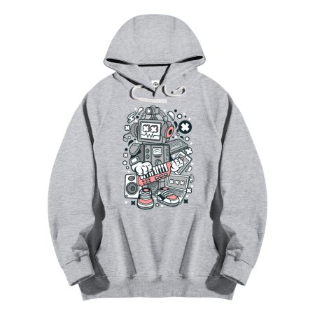 Robot Machine Grey Hoodie