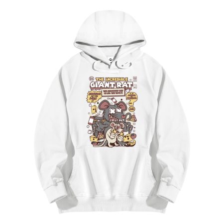 The Incredible Giant Rat White Hoodie